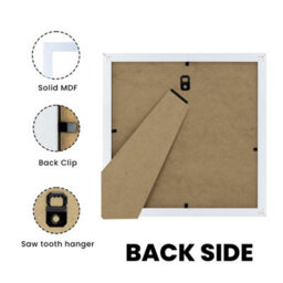 "AK Frames Sleek 6X6"" Silver Thin Modern Picture Frame - Slim And Design For Posters, Prints And Photos - Elegant Wall Frame Decor" - thumbnail 2