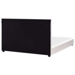 Beliani Bed Fabric Rouen 180 X 200 Cm (Eu Super King) Light Beige - thumbnail 5