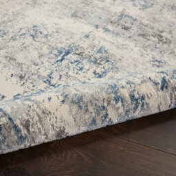 Ivory Grey Blue Rug, 10mm Thickness Stain-Resistant Rug, Luxurious Modern Abstract Rug For Dining Room-282Cm X 389Cm - thumbnail 5