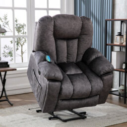 Matteo Power Massage Lift Recliner Chair - Grey - thumbnail 1
