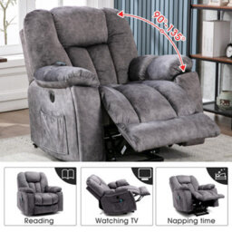 Matteo Power Massage Lift Recliner Chair - Grey - thumbnail 9
