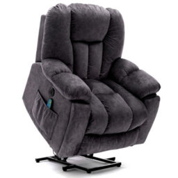 Matteo Power Massage Lift Recliner Chair - Grey - thumbnail 8