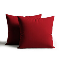 Waterproof Outdoor Garden Patio Cushion Cover And Inner Square Pack Of 2 Red 45Cm X 45Cm