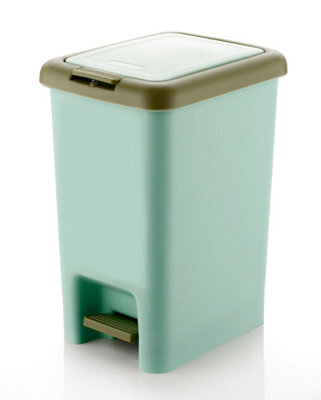 Divchi Kitchen Trash Can With Pedal - 7L Wastebasket For Home, Office, Bathroom, And Bedroom - Garbage Bin With Lid And Liner