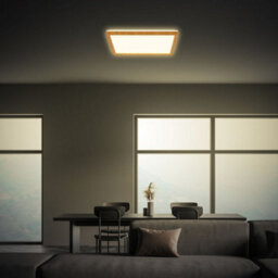 Briloner Ceiling Light Led 18W 2400Lm Square Ultra Slim Wood Look Panel 290mm Warm White - thumbnail 6