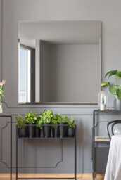 "Mirroroutlet Moderni - All Glass Modern Bevelled Square Wall Mirror 39"" X 39"" (100X100Cm)" - thumbnail 2