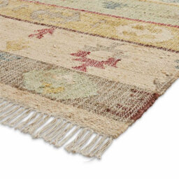Multicoloured Geometric Striped Kilim Modern Rug For Bedroom & Living Room-150Cm X 230Cm - thumbnail 4
