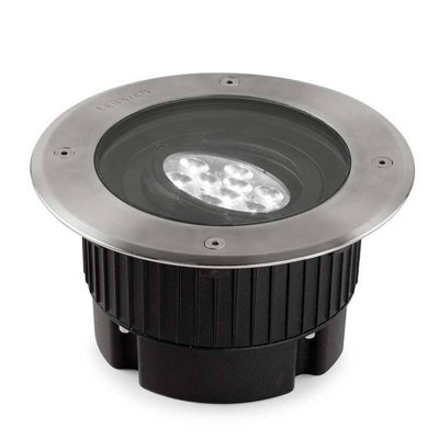 Luminosa Lighting Luminosa Gea Outdoor Led Recessed Ground Uplight Stainless Steel Polished 18.4Cm 1566Lm 3000K Ip67 - image 1
