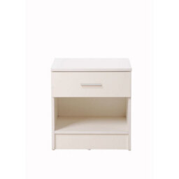 Timber Art Design Rio Costa Bedside Cabinet Bedroom Furniture Nightstand Table 1 Drawer White - thumbnail 2