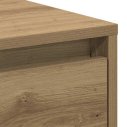 Berkfield Modern Bedside Cabinet Artisan Oak 45X34X46 Cm Engineered Wood - thumbnail 9