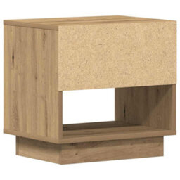 Berkfield Modern Bedside Cabinet Artisan Oak 45X34X46 Cm Engineered Wood - thumbnail 8