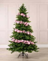 WeRChristmas 9 Ft Pink Christmas Bauble Garland Decoration - thumbnail 2