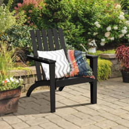Gainoom Grey Acacia Wood Adirondack Chair Outdoor Patio Chair Lawn Chair - thumbnail 7