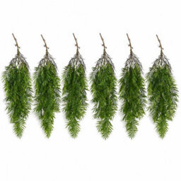 Leaf Pack Of 6 X 90Cm Artificial Trailing Palm Fern Plant Hanging Faux Tropical Greenery