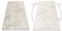 RugsX Modern Carpet Duke 51550 Beige / Cream - Trellis, Structured, Very Sof  140X190 Cm - thumbnail 2