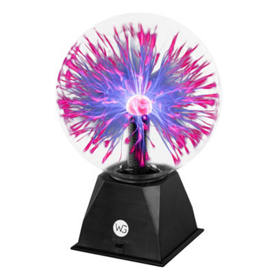 Wicked Gizmos 8 Inch Magic Plasma Ball Touch Sensitive Glass Lightning Sphere With Audio Mode Fun Retro Gadget Lamp And Gift - image 1