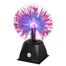 Wicked Gizmos 8 Inch Magic Plasma Ball Touch Sensitive Glass Lightning Sphere With Audio Mode Fun Retro Gadget Lamp And Gift - thumbnail 1