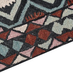 Beliani Rug Haymana Multicolour 160 X 230 Cm Wool - thumbnail 4