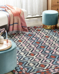 Beliani Rug Haymana Multicolour 160 X 230 Cm Wool - thumbnail 2