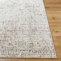 Livabliss Our Pnw Home Cascade-Modern Ivory Brown Graphic High Pile Living Dining Bedroom Rug 80 X 220 Cm Easy Care, Non Shedding - thumbnail 5