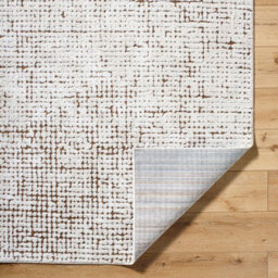 Livabliss Our Pnw Home Cascade-Modern Ivory Brown Graphic High Pile Living Dining Bedroom Rug 80 X 220 Cm Easy Care, Non Shedding - thumbnail 4