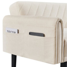 Yaheetech 3 Seater Convertible Sofa Bed - Beige - thumbnail 7