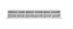 Arte Baros 40 Contemporary Tv Cabinet In White Gloss - W2700mm X H400mm X D410mm - thumbnail 2