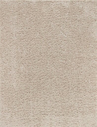 Livabliss Moda Shaggy-Solid Color Beige Plush Soft Pile Living Bedroom Rug 200 X 275 Cm Easy Care, Non Shedding - thumbnail 1