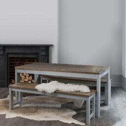 Nöa & Nani Noa & Nani Dining Table In Grey And Dark Pine Hever - thumbnail 4
