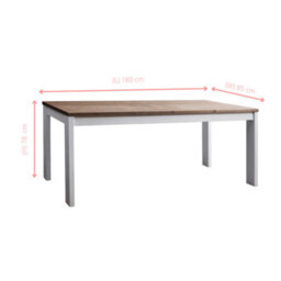 Nöa & Nani Noa & Nani Dining Table In Grey And Dark Pine Hever - thumbnail 5