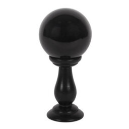 Something Different Small Black Crystal Ball On Stand