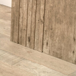 Pacific Lifestyle Grey Concrete Effect Console Table With Fluted Groove Plinth Base 120Cm, Elkton - thumbnail 4