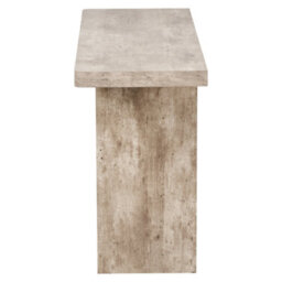 Pacific Lifestyle Grey Concrete Effect Console Table With Fluted Groove Plinth Base 120Cm, Elkton - thumbnail 8