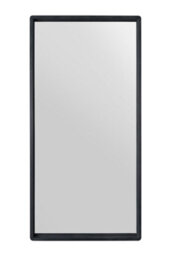 "MirrorOutlet The Naturalis - Solid Black Oak Rounded Corner Leaner / Wall Mirror 71"" X 35"" (180Cm X 90Cm" - thumbnail 2