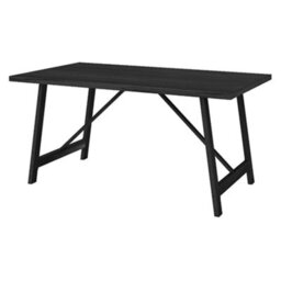 Bo Living Nicholls Dining Table, Black, W160Xd90Xh76Cm - thumbnail 1