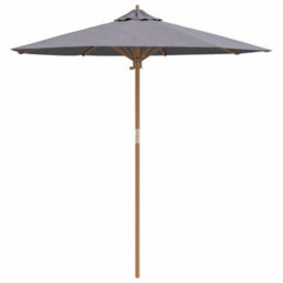 Berkfield Modern Garden Parasol Dark Grey 217 X 217 X 230 Cm Bamboo