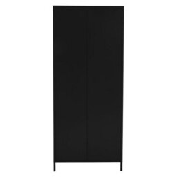 Orsina Two Door Black Wardrobe, Customized Organation By Adjustable Shelf Wardrobe, Durable Wardrobe With Drawers - thumbnail 6