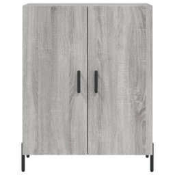 Berkfield Highboard Grey Sonoma 69.5X34X180 Cm Engineered Wood - thumbnail 8