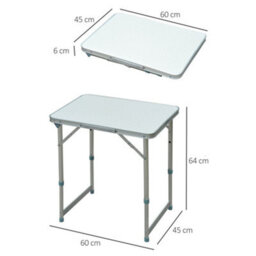Outsunny Garden Outdoor Camping Aluminium Table Portable Folding Picnic Table - thumbnail 3