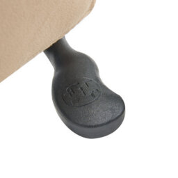 Beliani Office Chair Caroga Velvet Beige - thumbnail 8