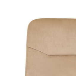 Beliani Office Chair Caroga Velvet Beige - thumbnail 7