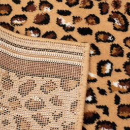 Bravich Hard Wearing Hessian Backed Stair Runner Kitchen Mat - Texas Leopard Print - 60X150Cm (2'x5') - thumbnail 9