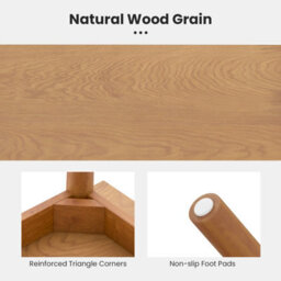Costway Indoor Solid Wood Dining Bench Entryway Bench W/ Rubber Wood Legs - thumbnail 8