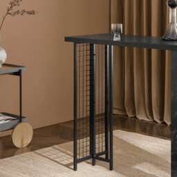 Sobuy Fwt100-Sch, Kitchen Breakfast Bar Table Dining Table Coffee Bar,black,w120Xd50Xh105 - thumbnail 7