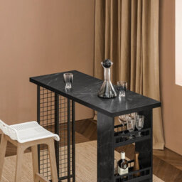 Sobuy Fwt100-Sch, Kitchen Breakfast Bar Table Dining Table Coffee Bar,black,w120Xd50Xh105 - thumbnail 4