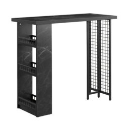 Sobuy Fwt100-Sch, Kitchen Breakfast Bar Table Dining Table Coffee Bar,black,w120Xd50Xh105
