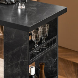 Sobuy Fwt100-Sch, Kitchen Breakfast Bar Table Dining Table Coffee Bar,black,w120Xd50Xh105 - thumbnail 9