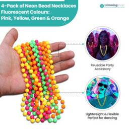 Neel Blue 9 Metre Hanging Bead Garland Beaded String Chain For Christmas Tree Decorations, Multicolour - thumbnail 8