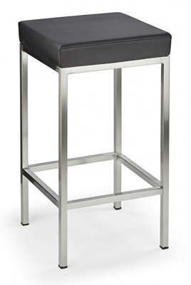Fernow Briushed Satin Frame Stool Fixed Height 4 Colours