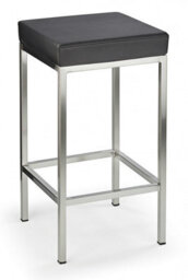 Fernow Briushed Satin Frame Stool Fixed Height 4 Colours
